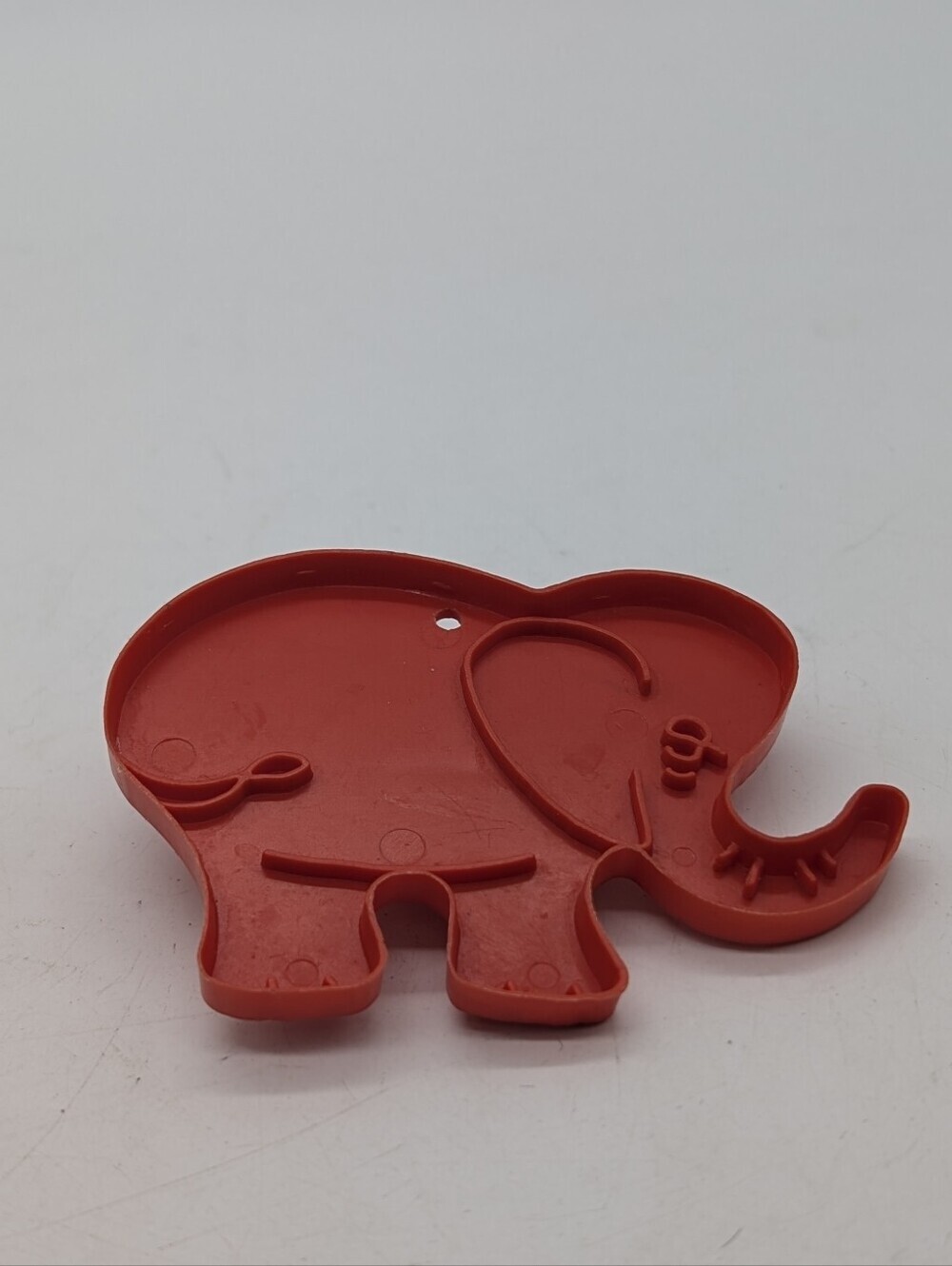 Vintage 1970s Red Elephant Cookie Cutter